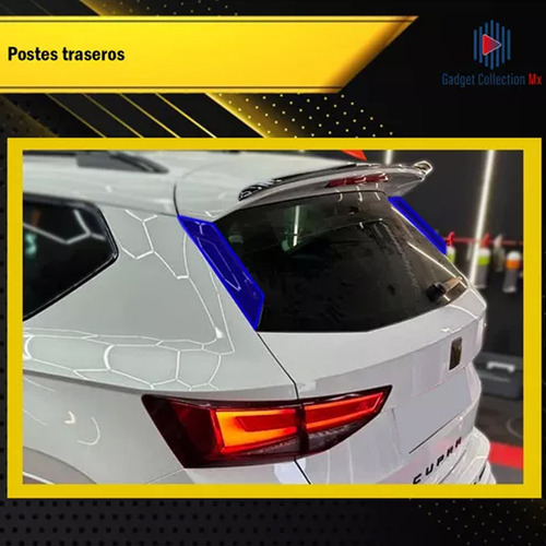 Película protectora ppf para postes cupra ateca 2021-2024 color transparente Gadget Collection Mx GC-PTPUPCA24