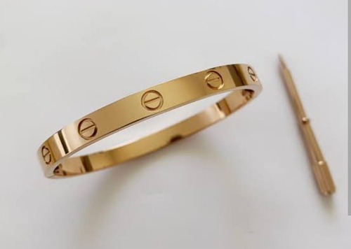 Pulsera Cartier Love Amor Nueva Varias Medidas Grabado Inter Amarillo 40.64 Cm 40.64 Cm (Usado)
