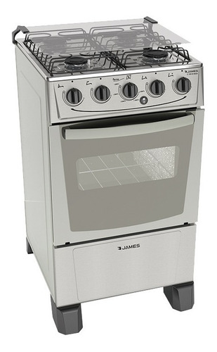 Cocina A Gas James C105 B Inox  Laser Tv