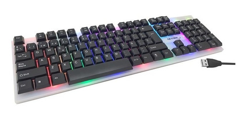 Teclado Pc Gamer Netmak Zakro Retroiluminado Led Usb 