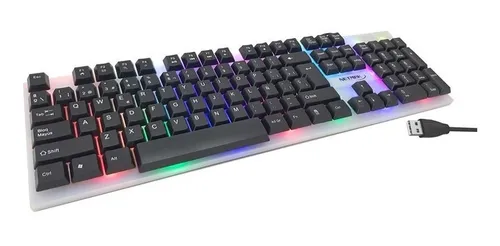 Teclado Pc Gamer Netmak Zakro Retroiluminado Led Usb