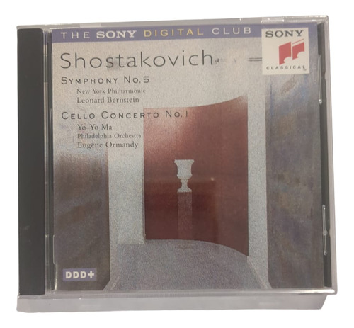 Cd Shostakovich Symphony 5 Bernstein Sellado Supercultura 
