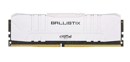 Imagem 1 de 1 de Memoria Ram 8gb Crucial Ballistix Ddr4 3000mhz Branco