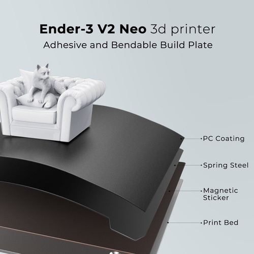 Impresora 3d Creality Ender-3 V2 Neo Nivelación Automática