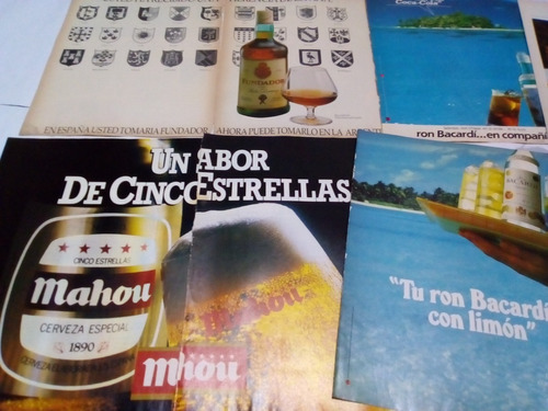 Pósters/láminas De Publicidad Bebidas De Los '80