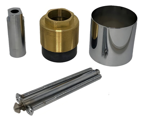 Prolongador 15 Mm Monocomando 4 Vias 2994 Deca 4504074 Cor Prateado