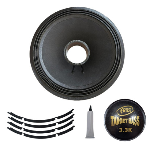 Kit Reparo Alto Falante Eros Target Bass 3k3 15 Pol 4ohms