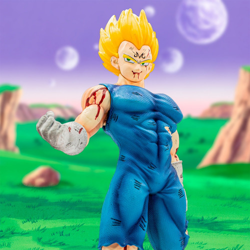 Figura Majin Vegeta Dragon Ball Z 30cm Coleccion Daño
