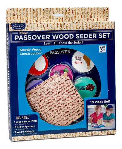Rite Lite Deluxe Wooden Seder Plate Pascua De Pascua Para Tu