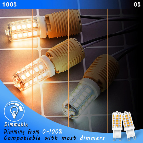 Bulbo Led De Heifymi G9 Dimmable 5w 2700k Blanco Cálido G9