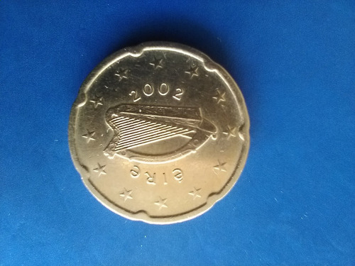 Moneda 20 Centavos Euro Irlanda Arpa Celta Año 2002