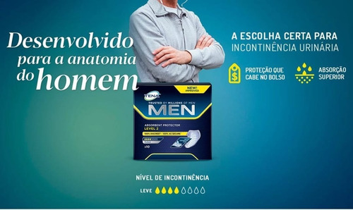 Absorvente Geriátrico Masculino Tena Men Com 10 Unidades | Parcelamento sem  juros