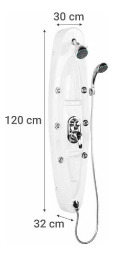 Columna Ducha 6 Minijets Blanco Dacqua