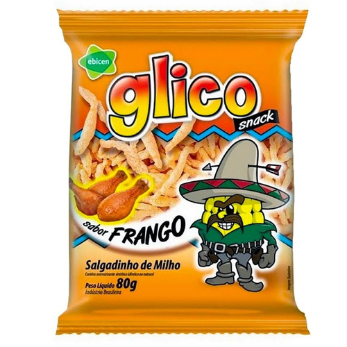 Imagem 1 de 1 de Salgadinho Snack Frango Glico 80g