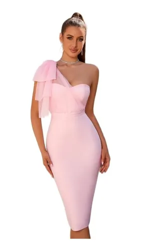 Vestido Bandage Rosa