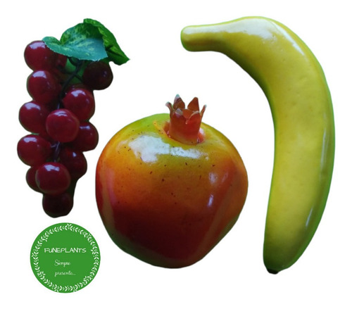 Frutas Artificiales Grandes, Paquete Por 8 Unidades