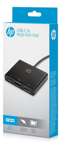 Hub Adaptador Usb-c A: Hdmi + Usb 3.0 + Usb C - Hp 1bg94aa
