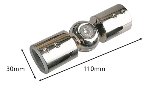 2 Conector De Esquina Para Barra De Cortina De 25mm Pulido