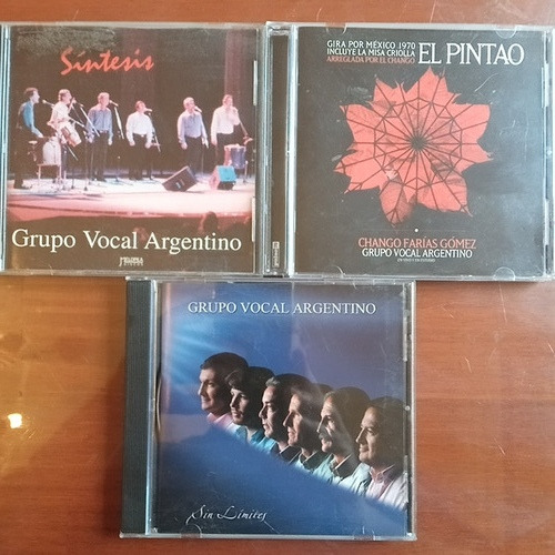 Grupo Vocal Argentino. Lote De 3 Cd Originales. 