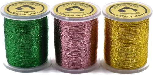 20pcs Metallic Yarn Thread For Steelhead Or Body Of Nymph Fl