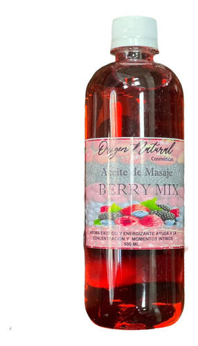 Aceite De Masaje Corporal 500 Ml, Exquisito Aroma De Berry 