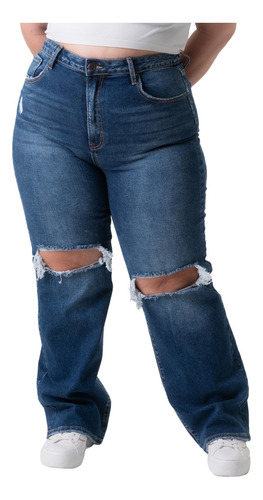 Jeans Wide Leg Balam / Tallas Extras, 6300 (dark)