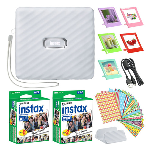 Impresora Ancha Para Smartphone + Fuji Instax Film Value 40