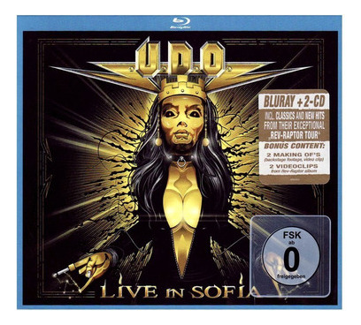 Box U.d.o. Live In Sofia Lacrado Triplo Bluray + 2 Cd Import