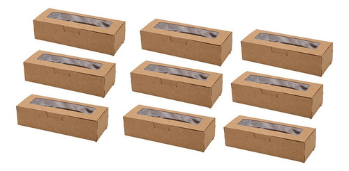 50 Cajas Para Macarrones Con Ventana Transparente, Macarons