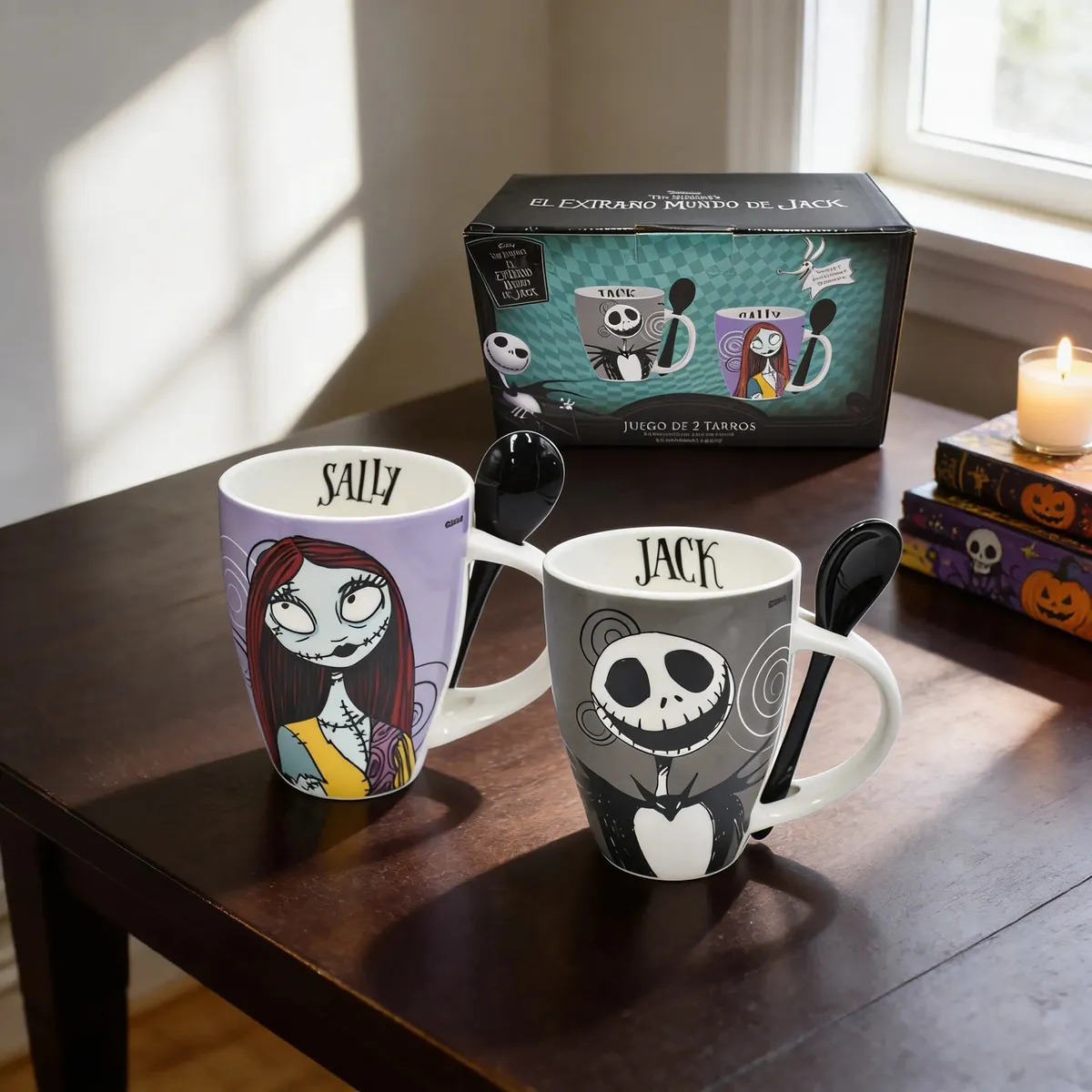 2 Tazas Disney Extraño Mundo Jack Calavera Navidad Ceramica
