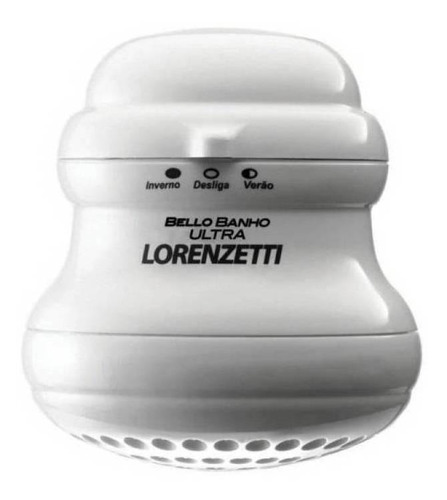 Imagem 2 de 2 de Chuveiro elétrico de parede Lorenzetti Bello Banho Ultra branco 5500W 220V