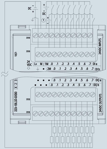 Modulo Sm 1223, 16di 24vdc - 16do 24vdc 0.5amp