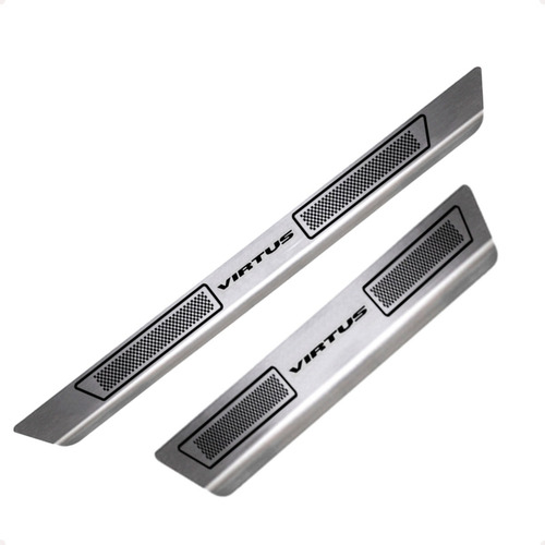 Kit Soleira Aço Inox Proteção De Porta Virtus Todos