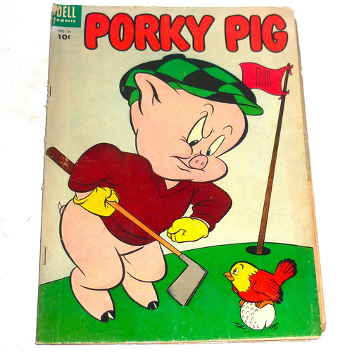 10 Revistas Porky Pig En Inglés Del 50 Editorial Dell Comic. (Usado)