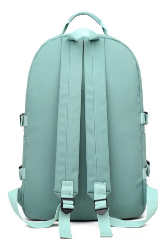 Mochila Grande Bolso Viaje Impermeable Reforzada Urbana Spor Color Aqua