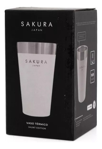 Vaso Termico Sakura Pinta 473 Ml Thermal Cup Jaunt Edition Color Blanco