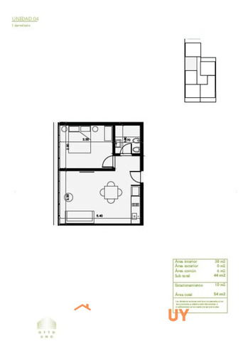 Apartamento En Venta De 1 Dormitorio A Estrenar