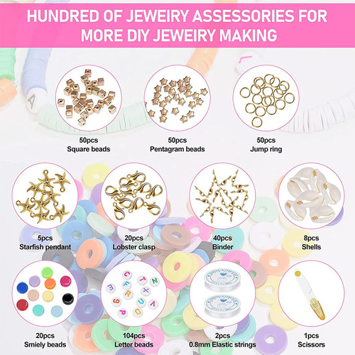 Juego De Perlas Pequeñas Para Bricolaje Y Pulsera De Amistad