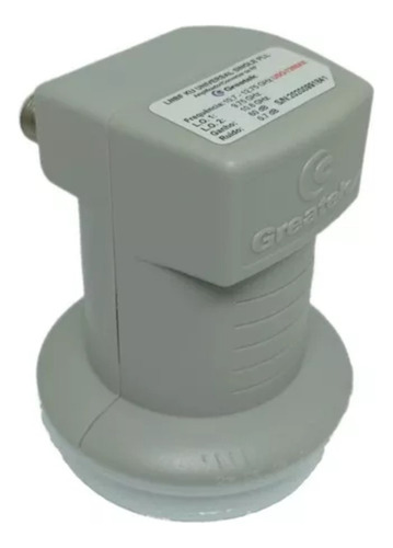 Kit 5 Lnb Banda Ku Single Universal Hd E Digital Greatek Cor Cinza Lnbf Ku