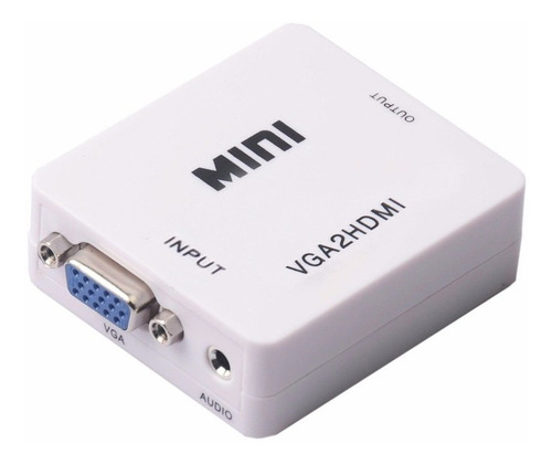 Imagen 10 de 10 de Conversor Activo Vga A Hdmi Full Hd 1080p Con Audio Adaptado