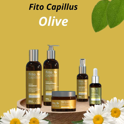 Kit Fito Capillus Oliveshampoo, Cond, Másc, Tônico Grandha