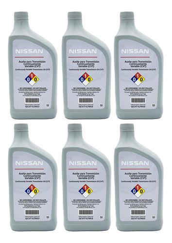 Juego De 6 Pzas -aceite Para Transmisión Cvt Note Ns3 Nissan