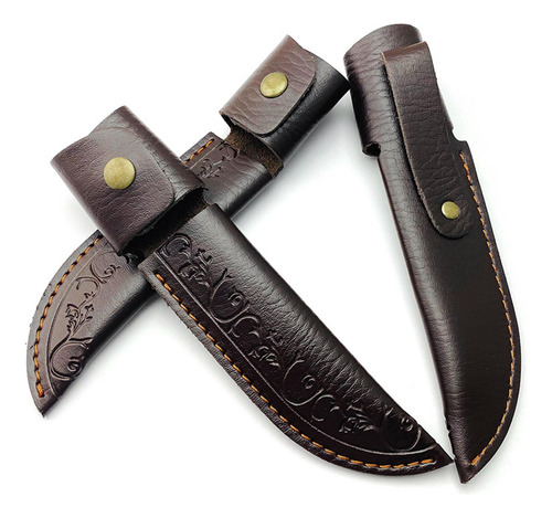 4 Funda Para Cuchillo De Cuero Pu, Fácil De Llevar, Bolsa