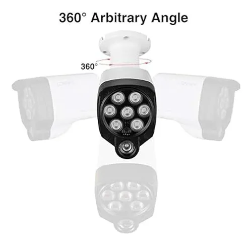 Lonnky Iluminación Led Ir Gran Angular De 8 Luces Led De