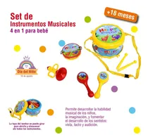 Comprar  Set De Instrumentos Musicales, 4 En 1, Para Bebé-    9879