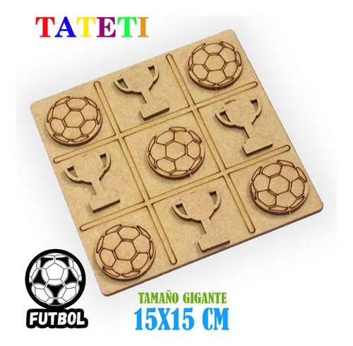 Tateti Fibrofacil Futbol Juego Didáctico Mesa Souvenir X 10u