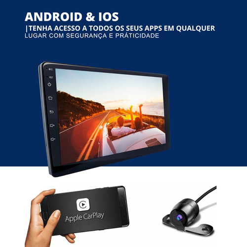 Multimidia Universal 9p Android 13 2gb 64gb Carplay Qled Voz