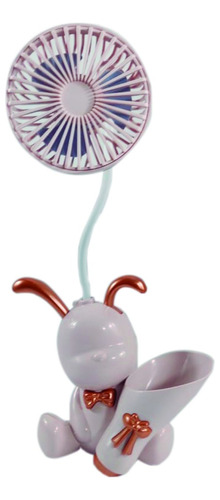 Mini Ventilador Escritorio Lapicero Diseño Oso Portátil