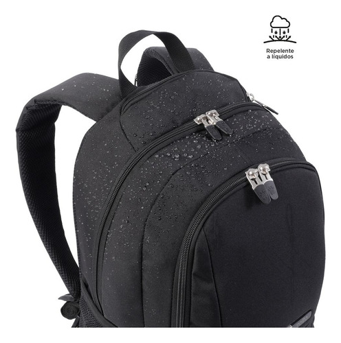 Totto Mochila Ergonómica Con Porta Laptop 14 In. 25,74 Lt. Goctal Color Negro Diseño de la tela Lisa
