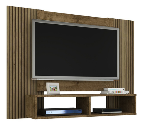 Painel Navi Para Tv De 48 Polegadas Madeira Rústica/ripado